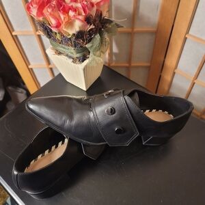 ZARA Leather Monk Strap Loafers